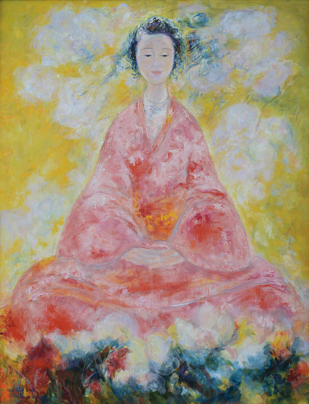 Buddhist Buddha painting on canvas BUD0148