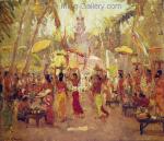 Famous Bali Artist Merpres painting on canvas BAA0024