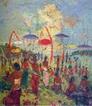 Famous Bali Artist Merpres painting on canvas BAA0036
