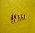  Monk painting on canvas MNK0011
