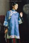 Traditional Chinese Ladies painting on canvas PRT0087