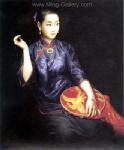 Traditional Chinese Ladies painting on canvas PRT0140