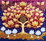 Thai Bodhi Tree painting on canvas TBO0010