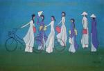 Vietnamese Modern painting on canvas VNP0001