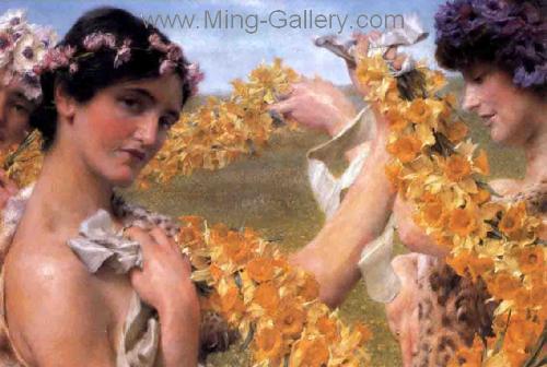 AML0010 - Alma-Tadema Reproduction Art Oil Painting