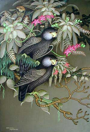 Birds painting on canvas ANB0018