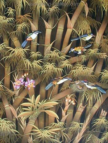 Birds painting on canvas ANB0019