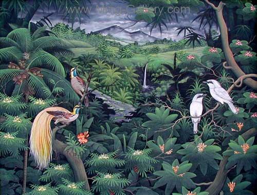 Birds painting on canvas ANB0026