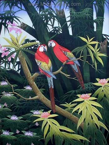 Birds painting on canvas ANB0031