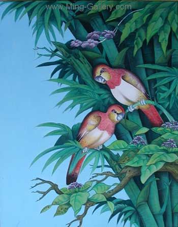 Birds painting on canvas ANB0044