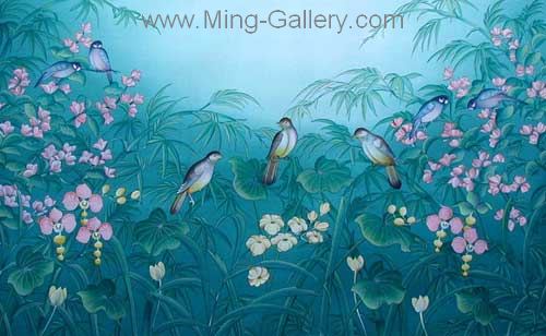 Birds painting on canvas ANB0050