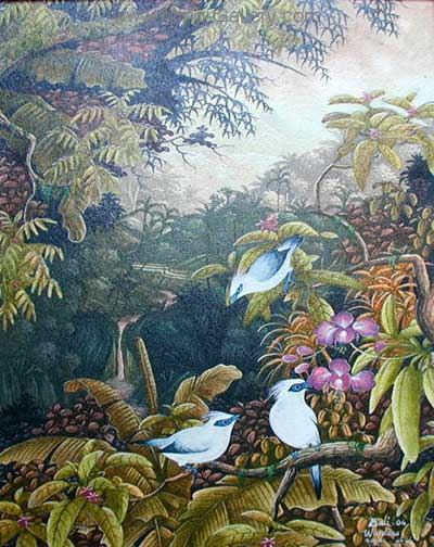 Birds painting on canvas ANE0009