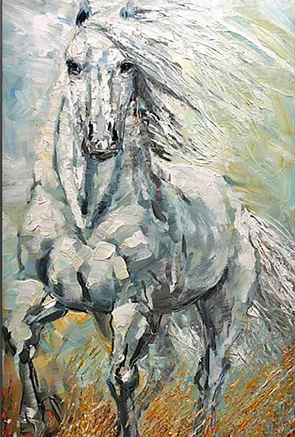 Horses painting on canvas ANH0026