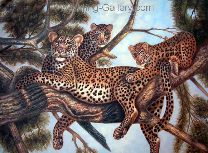 Big Cats painting on canvas ANL0002