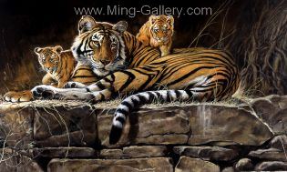 Big Cats painting on canvas ANL0009