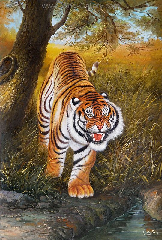 Big Cats painting on canvas ANL0014