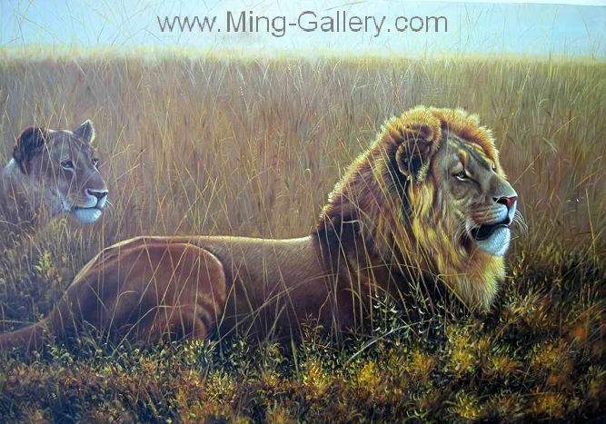 Big Cats painting on canvas ANL0018