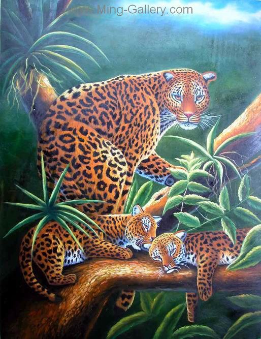 Big Cats painting on canvas ANL0022