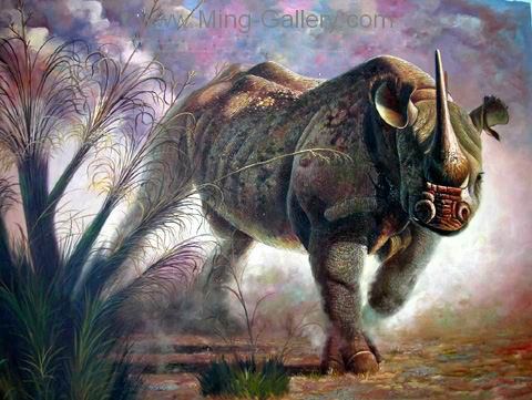 ANR0003 - Wildlife Oil Painting