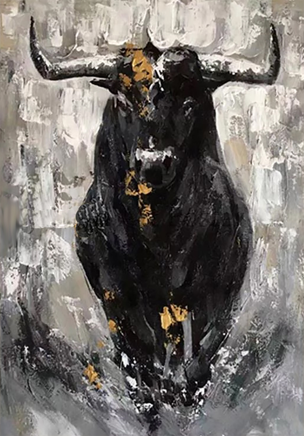 Bulls painting on canvas ANU0006