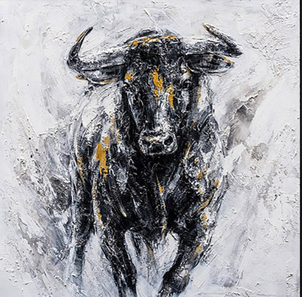 Bulls painting on canvas ANU0009