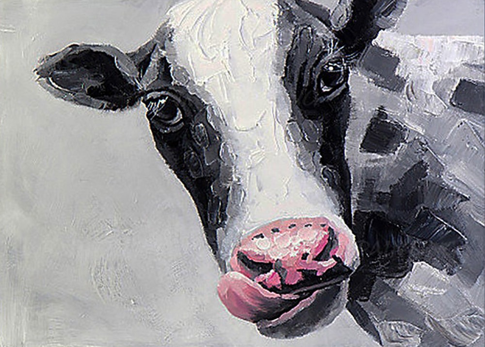 Cows painting on canvas ANW0009