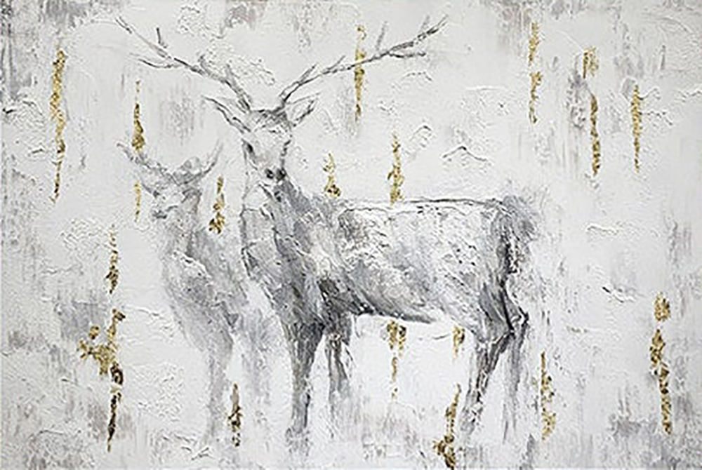 Deer painting on canvas ANX0008