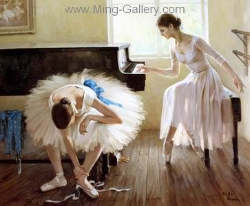 Ballet painting on canvas BAL0006