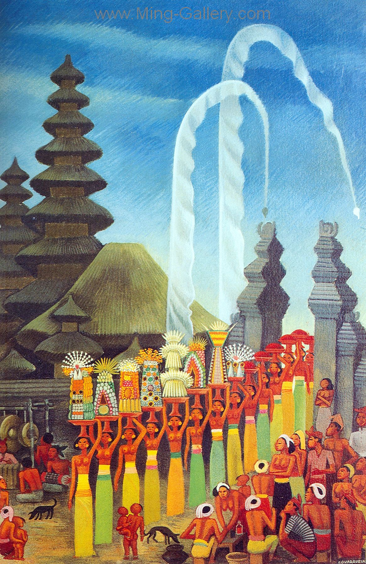 Bali Modern painting on canvas BAM0004
