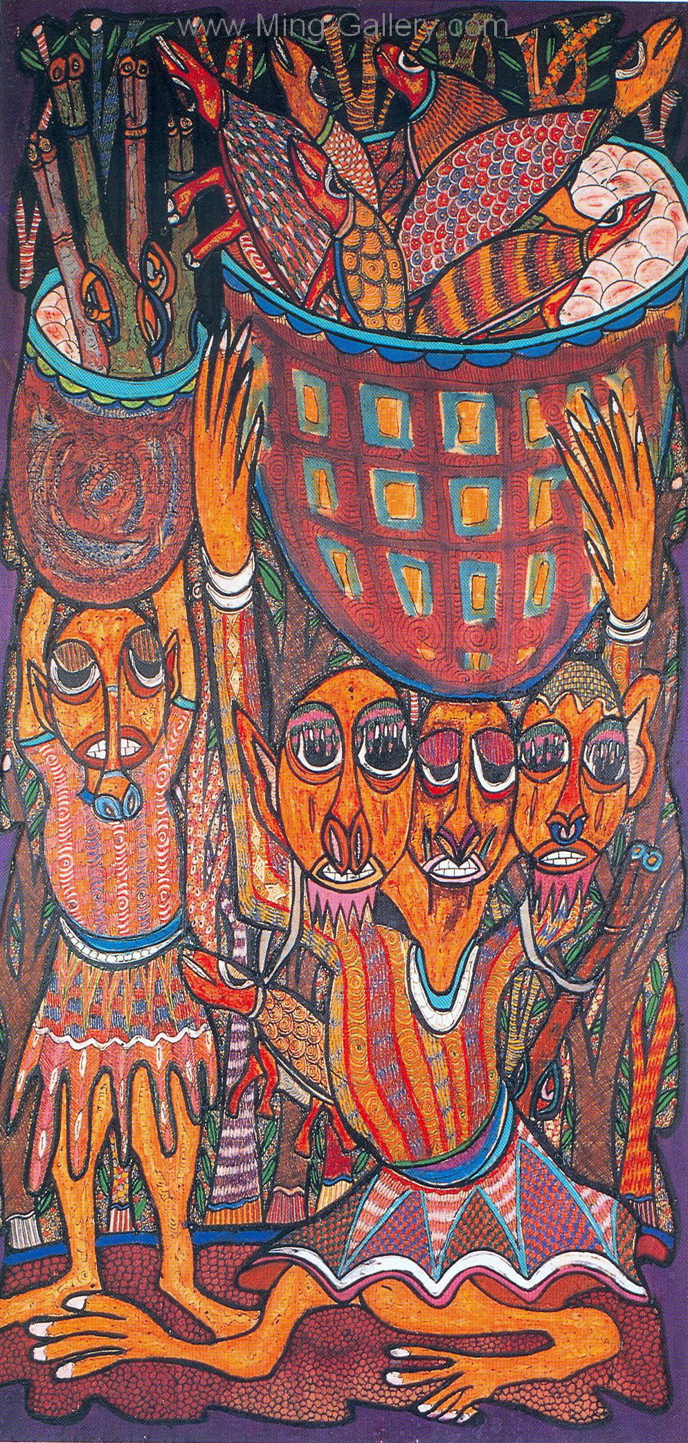 Bali Modern painting on canvas BAM0013