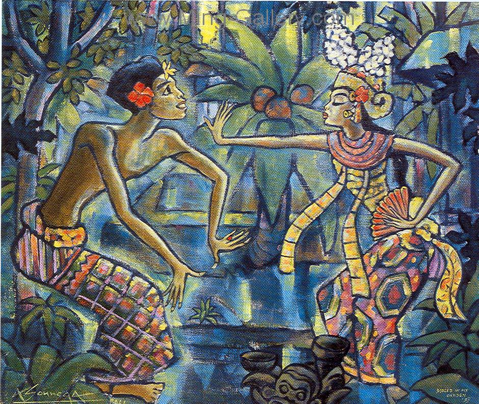 Bali Modern painting on canvas BAM0021