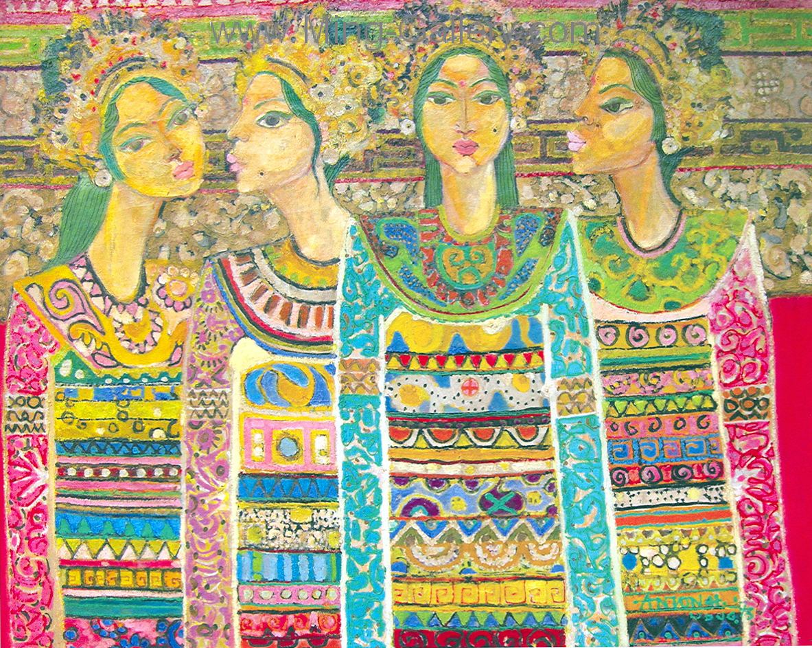 Bali Modern painting on canvas BAM0022