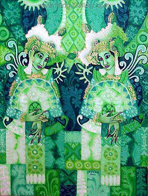 Bali Modern painting on canvas BAM0023