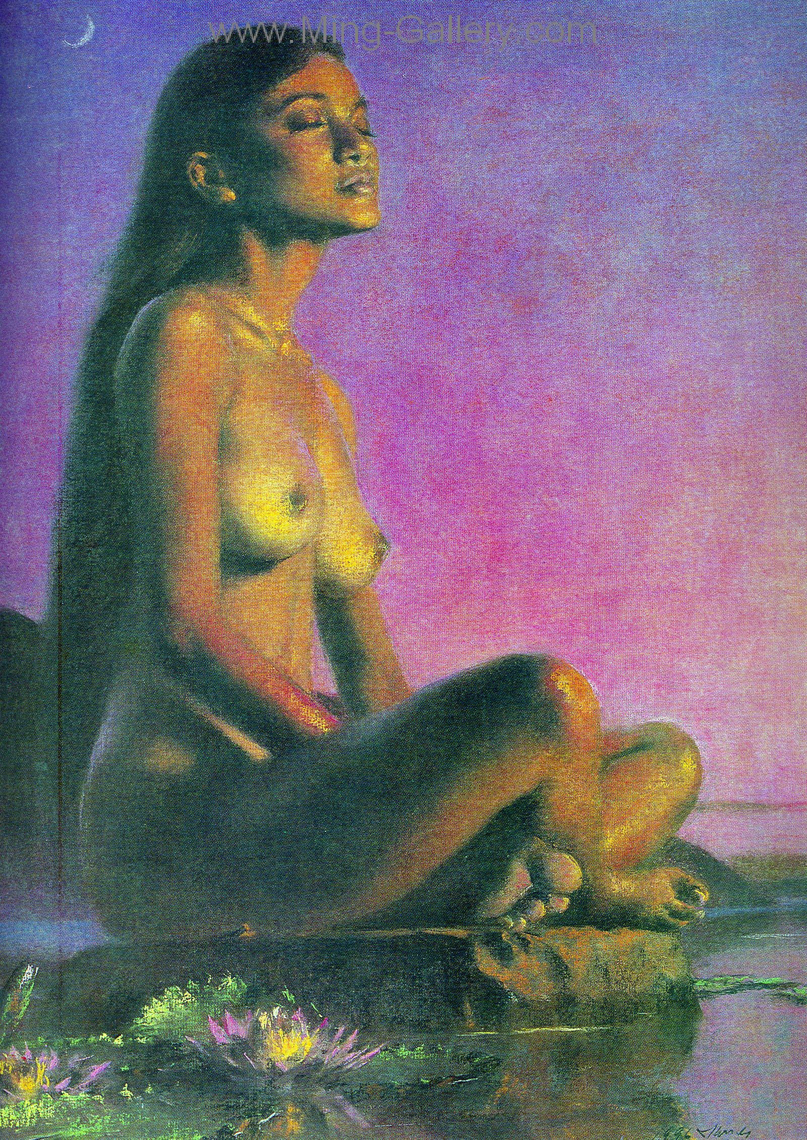 BAN0003 - Bali Nude Painting