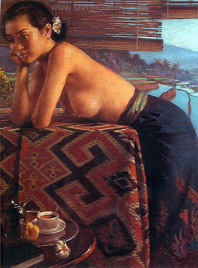 BAN0007 - Bali Nude Painting