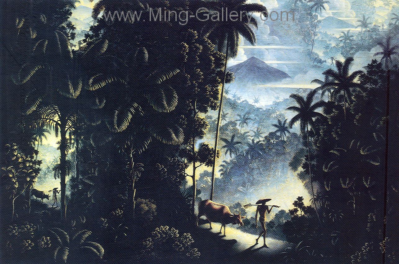 Famous Bali Artist Spies painting on canvas BAS0006