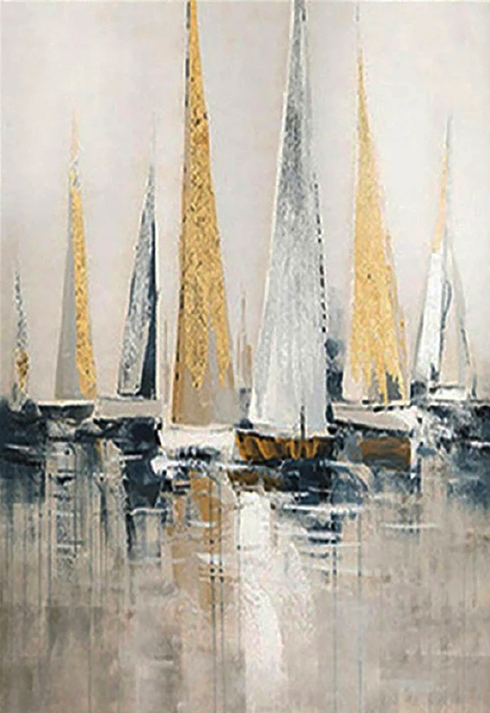Boats painting on canvas BOA0010
