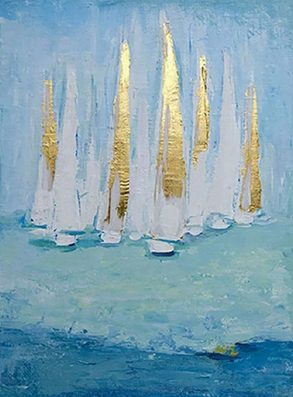 Boats painting on canvas BOA0017