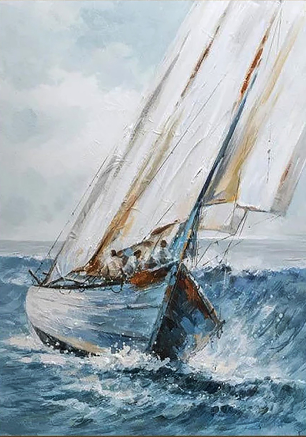 Boats painting on canvas BOA0018