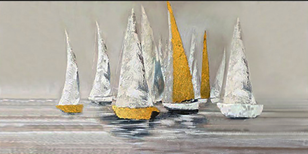 Boats painting on canvas BOA0026