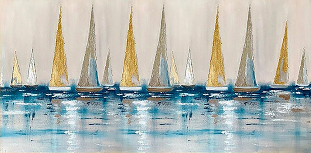 Boats painting on canvas BOA0031