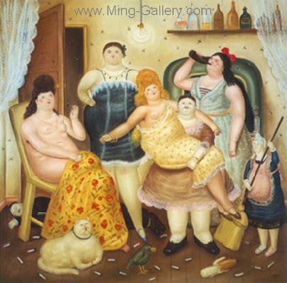 Fernando Botero replica painting BOT0036