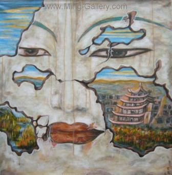 Buddhist Buddha painting on canvas BUD0031
