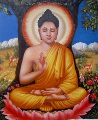 Buddhist Buddha painting on canvas BUD0032