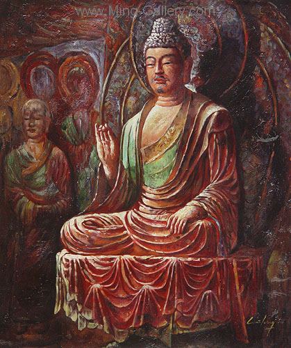 Buddhist Buddha painting on canvas BUD0035