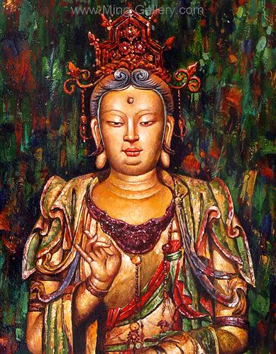 Buddhist Buddha painting on canvas BUD0037