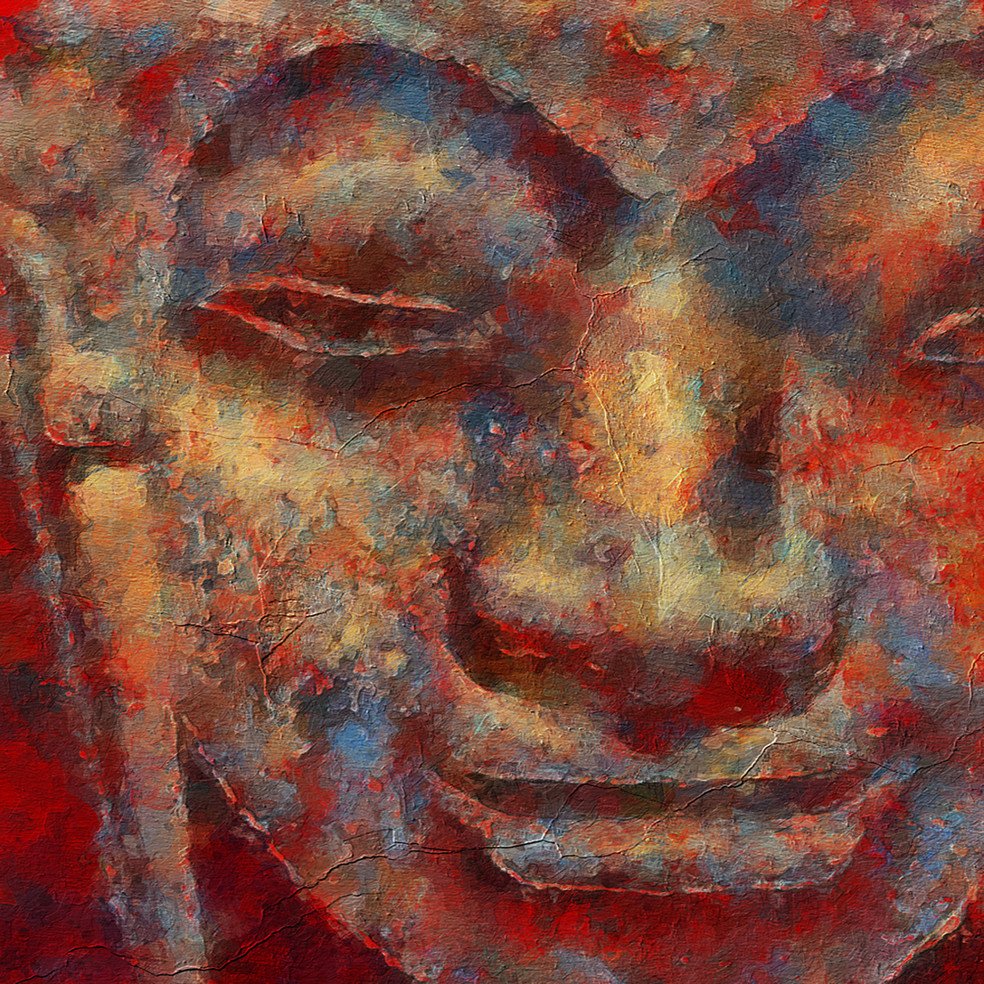 Buddhist Buddha painting on canvas BUD0055
