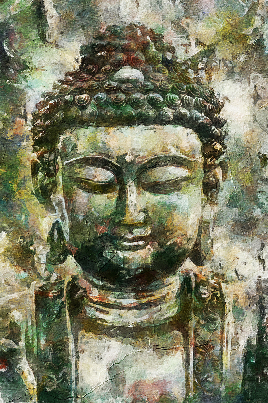 Buddhist Buddha painting on canvas BUD0056
