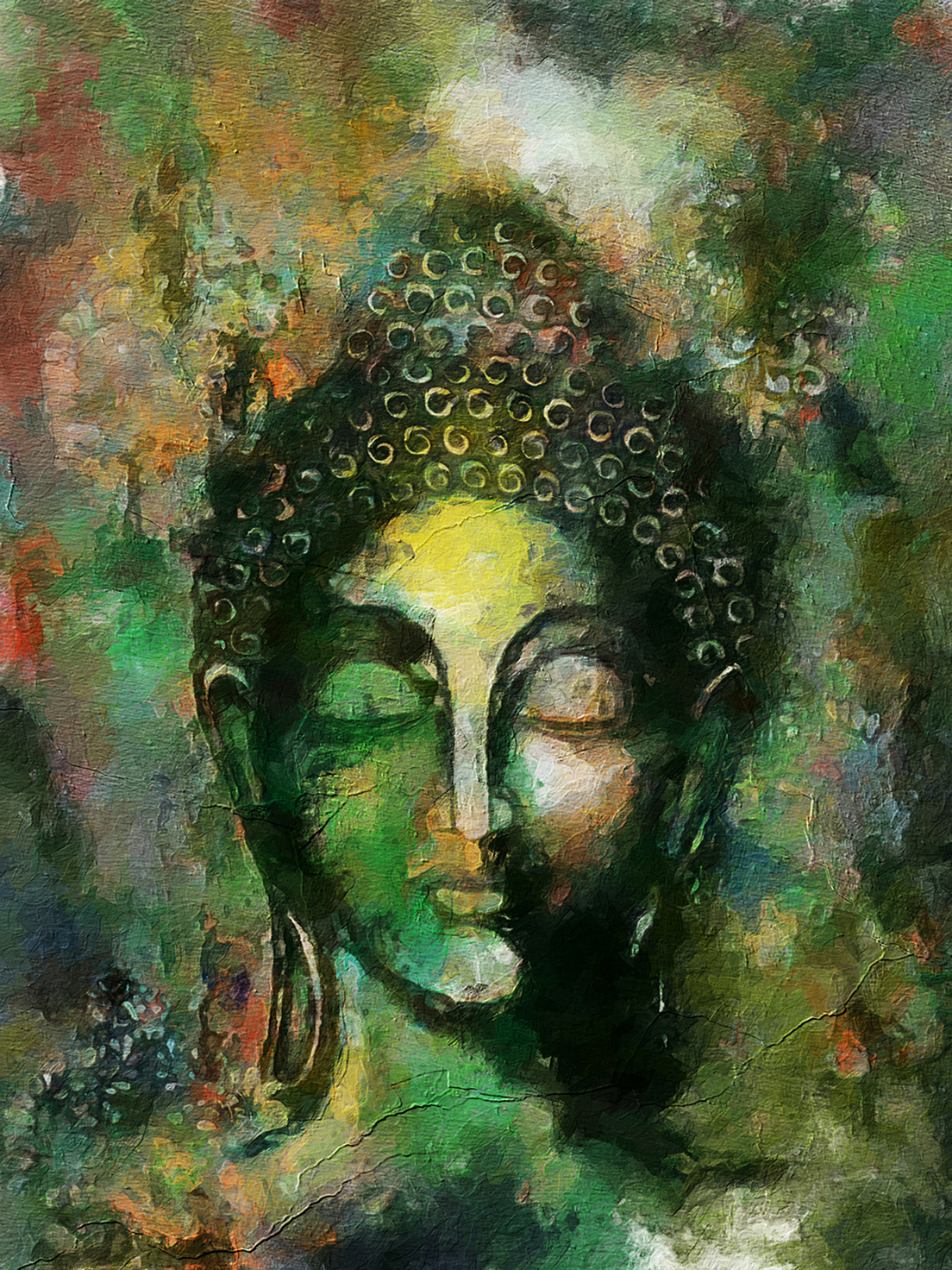 Buddhist Buddha painting on canvas BUD0057