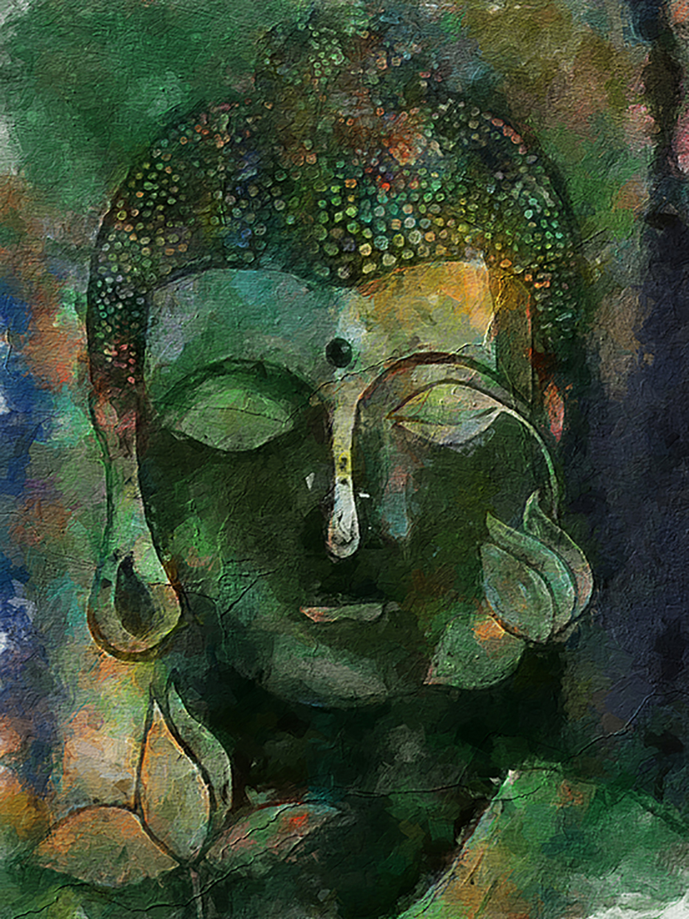 Buddhist Buddha painting on canvas BUD0058